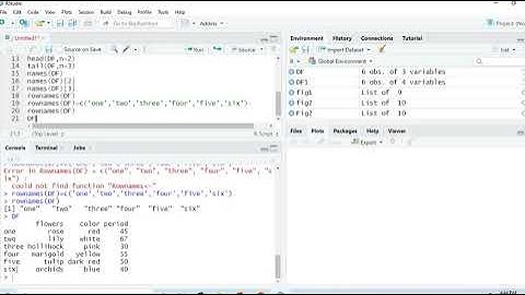 How to create Data Frame through R