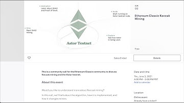 Ethereum Classic Keccak Mining Community Call with Antoine Toulme
