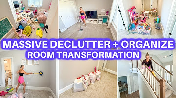 NEW! DECLUTTER + ORGANIZE + CLEAN WITH ME | CLEANING MOTIVATION | HOME ORGANIZATION JAMIE