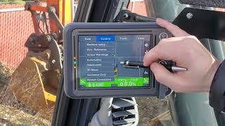 Changing working window on Topcon 3DMC v.15 on a John Deere Smartgrade excavator