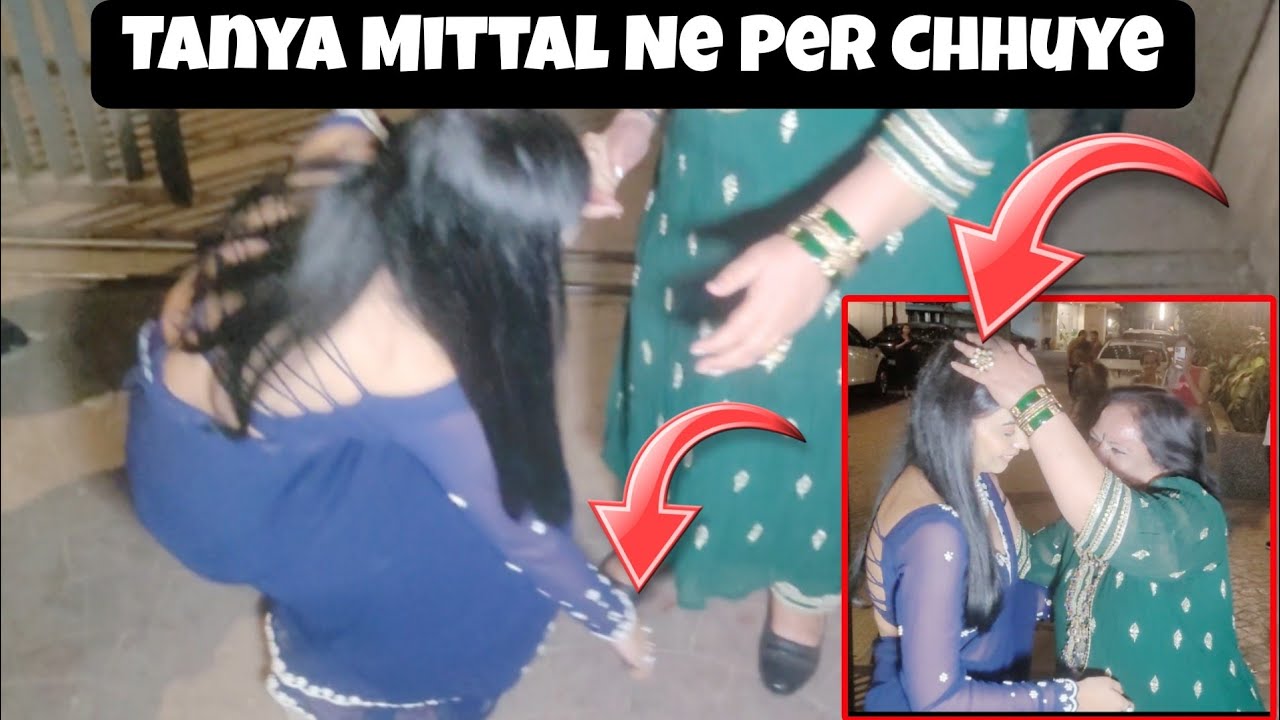 Tanya Mittal Ne Chhuye Per 😳 Journalist Arti Mam Ke