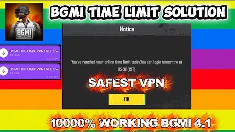 FINALLY ‼️ BGMI TIME LIMIT PROBLEM SOLUTION IS HERE 🤯 | HOW TO FIX TIME LIMIT IN BGMI 4.1 💯WORKING