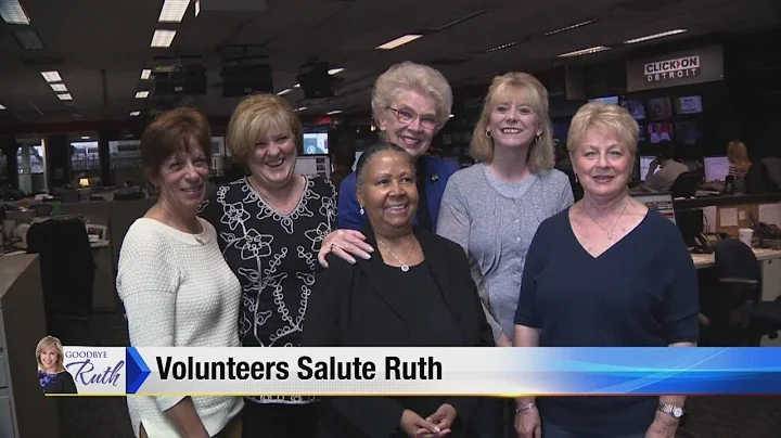 Volunteers salute Ruth Spencer