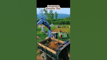 Excavator King - Máy xúc xúc xà bần lên xe công nông #excavator #ytshorts #trucks #vanngoeagle