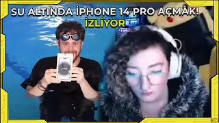 CEREN / Alper Rende - Su Altında Iphone 14 Pro Açmak! İZLİYOR ve YORUMLUYOR