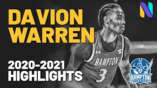 Davion Warren Hampton Pirates 2020 - 2021 Highlights | Texas Tech Red Raiders newest Transfer