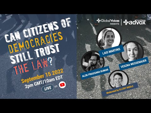 LIVE on September 15: Can citizens of democracies still trust the law?