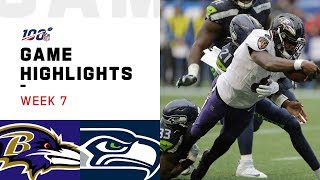Ravens vs. Seahawks Week 7 Highlights | NFL 2019 Ravens vs. Seahawks Week 7 Highlights | NFL 2019