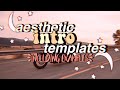 aesthetic intro templates (includes examples and no text) // hannah loren