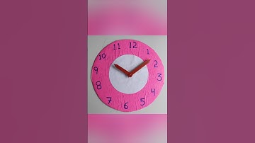 Clock model Diy #diy #clock #clockmodel #schoolproject #howtomake  #project #easydiy