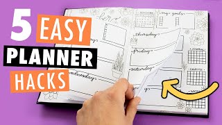 5 DIY PLANNER IDEAS  How to Organize, Decorate & Customize Your Planner