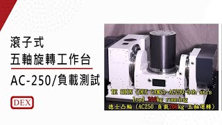 滾子式分度盤 - AC250 - 負載 200kg 測試 | 德士精科 DEX