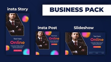 Modern Business Gradient Slideshow After Effects Template