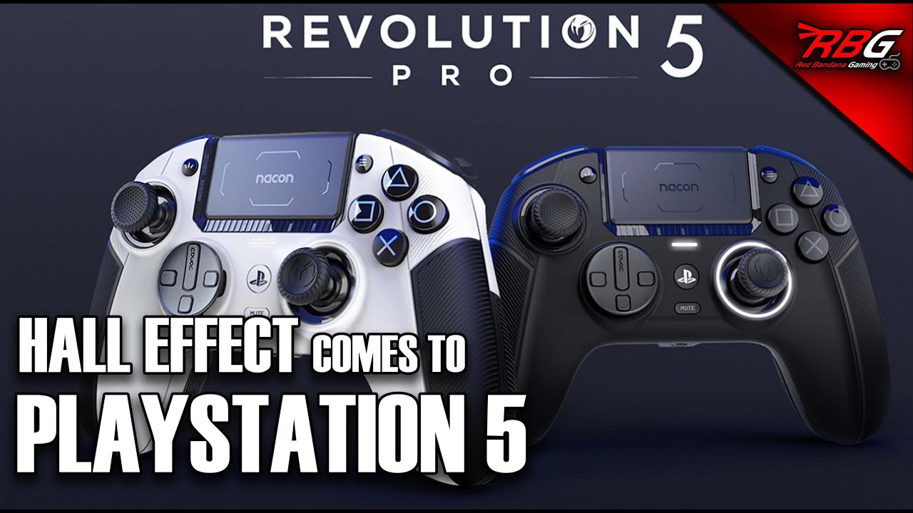 NACON Revolution 5 Pro Officially Licensed PlayStation Wireless Gaming  Controller for PS5 / PS4 / PC - Hall Effect, Trigger Stops, Mappable  Buttons