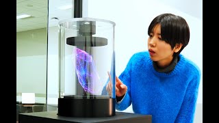 brightvox 3D （Volumetric Display）デモンストレーション＠乃村工藝社 本社