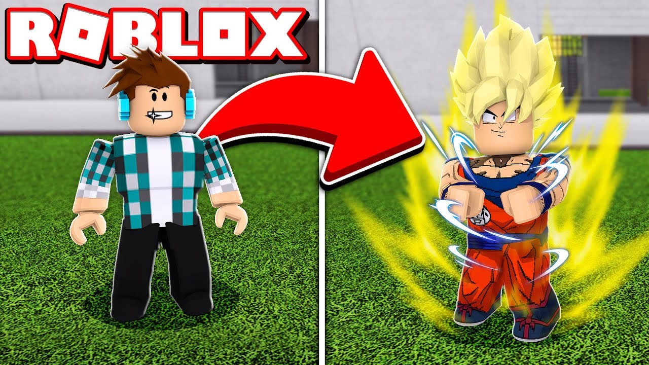 Me Transformei No Goku Do Dragon Ball Z No Roblox Youtube - roblox pelo de goku