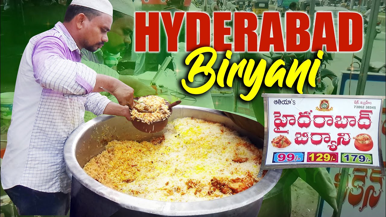 #HyderabadChickenDumBiryani | Hyderabad Pot Biryani Rs 99 Only | Guntur Street Food | Street Food Catalog