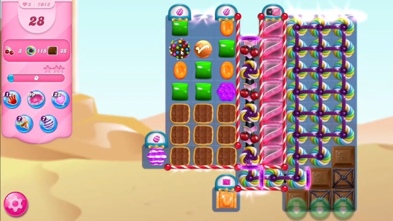 Candy Crush Saga LEVEL 7012 NEW (with waffles) YouTube