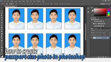 how to create,make passport size photo in photoshop