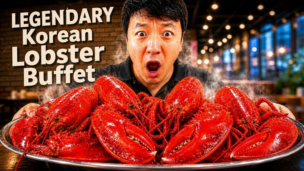 LEGENDARY Korean All You Can Eat LOBSTER BUFFET in Seoul South Korea | LOCAL FAVORITE!