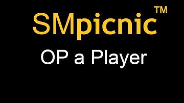 How to OP A Minecraft Player in SMpicnic
