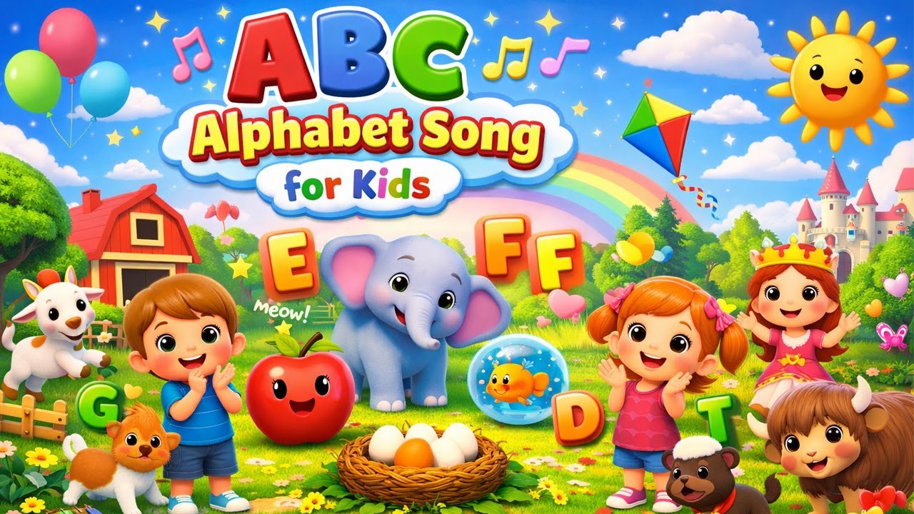 ABC Alphabet Song for Kids 🎵 | A to Z Learning Song | Fun 3D Nursery ...