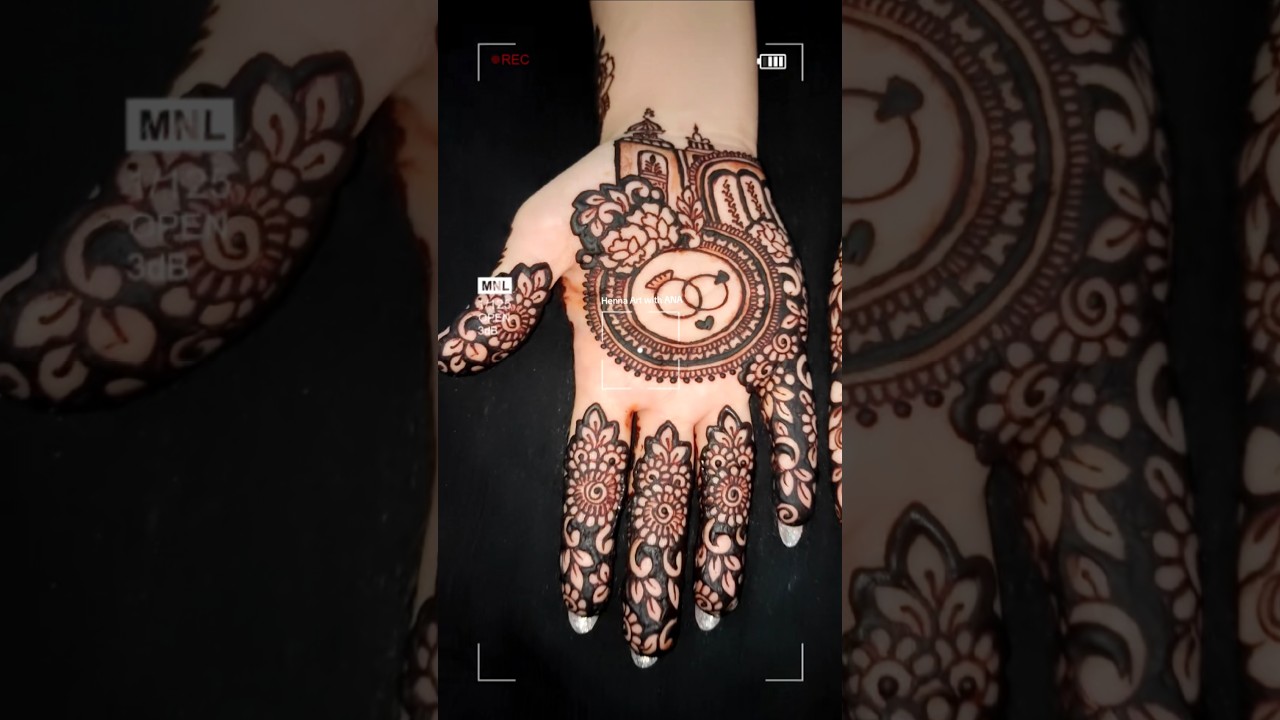 Engagement Bridal Mehndi Design #nausheenmehndi #hennaartwithana #engagmentmehndi #reels #trending