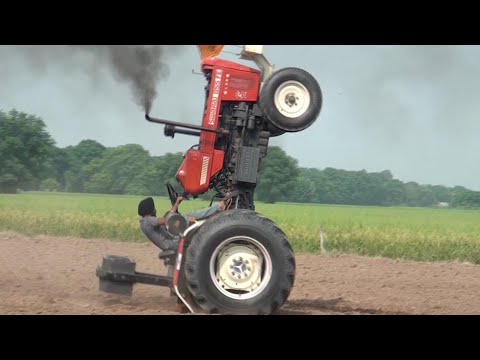 Man Performs Amazing Stunts On Tractor