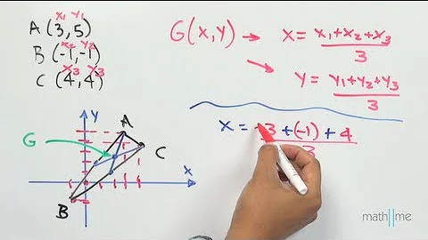 Como calcular a medida da mediana de um triângulo?