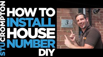 Installing modern house number