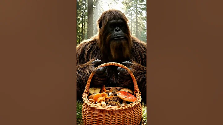 Bigfoot Vlogs: Finds Edible Mushrooms #bigfoot #bigfootvlog #aishorts #veo3