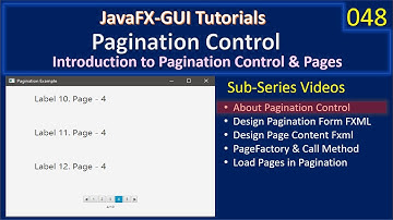 Pagination Control | Part 1 - Introduction | JavaFx GUI Tutorial #48