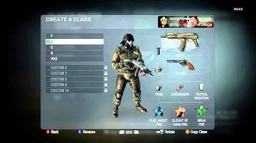 Call of Duty: Black Ops - My Custom Classes & Combat Record