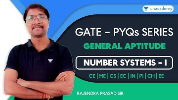 GATE - PYQs series l General Aptitude - Number Systems - I l GATE 2023 l Rajendra Prasad