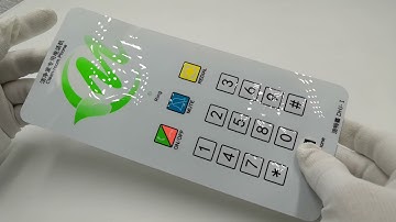 embossing button colorful printing membrane switch panel