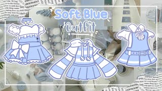 ♡☁Soft Blue Outfit Ideas || GACHA CLUB || Inspo ☁♡ screenshot 5