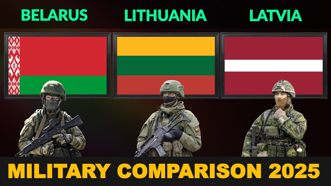 Belarus vs Lithuania vs Latvia Military Power Comparison 2025