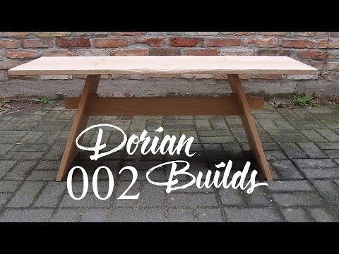 Dorian Builds Ep.2 : Oak bench with hand cut joinery