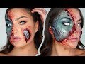 HALF MERMAID - Halloween Makeup Tutorial SFX