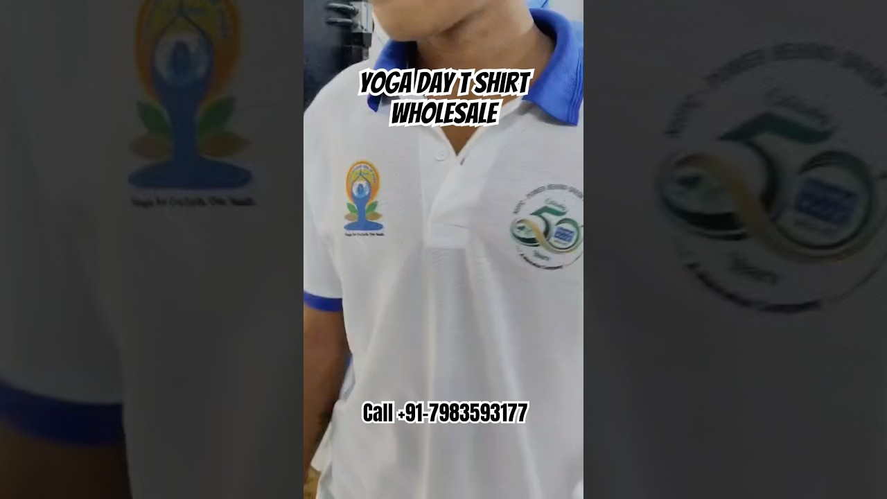 Yoga Day T-Shirts 2025 | Manufacturer & Bulk Printing in India | Custom Logo & Export Quality 