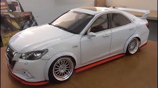 Fさん　２ＷＤ　ドリフト　ニューボディキラーボディ　TOYOTAクラウン アスリート +　フェンダー（PAL)RWD DRIFT RC