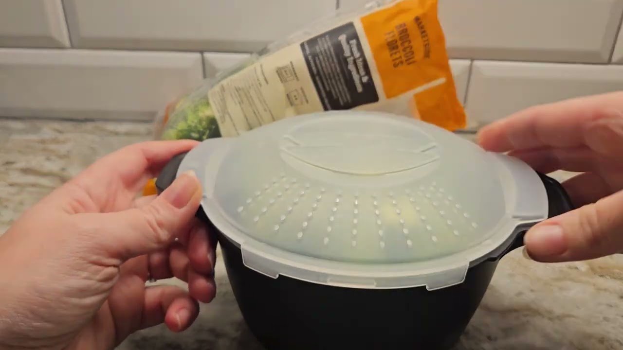 Microwave Vegetable Steamer Review | 1 Qt BPA-Free Cooker with Vent Lid