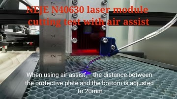 NEJE N40630 Laser Module Cutting Test With Air Assist
