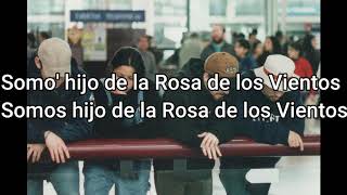 Video thumbnail of "la rosa de los vientos-letra"