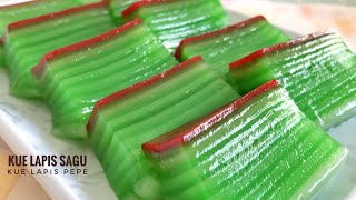 Glowing banget dan Kenyal! Wajib coba Kue Lapis Sagu Pandan