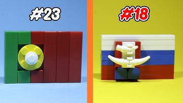 How to Build all Euro 2024 flags out of Lego