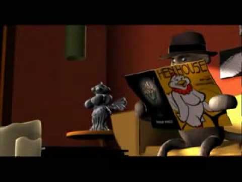 Chick du Jour (A funny sock monkey 3D animation)