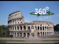 360 / VR Video Tour (No Commentary) from Inside & outside The Colosseum - Rome, Italy