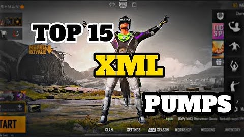 Top 15 xml pumps 😈| For your PUBG mobile edit| Best pumps xml ever 🔥