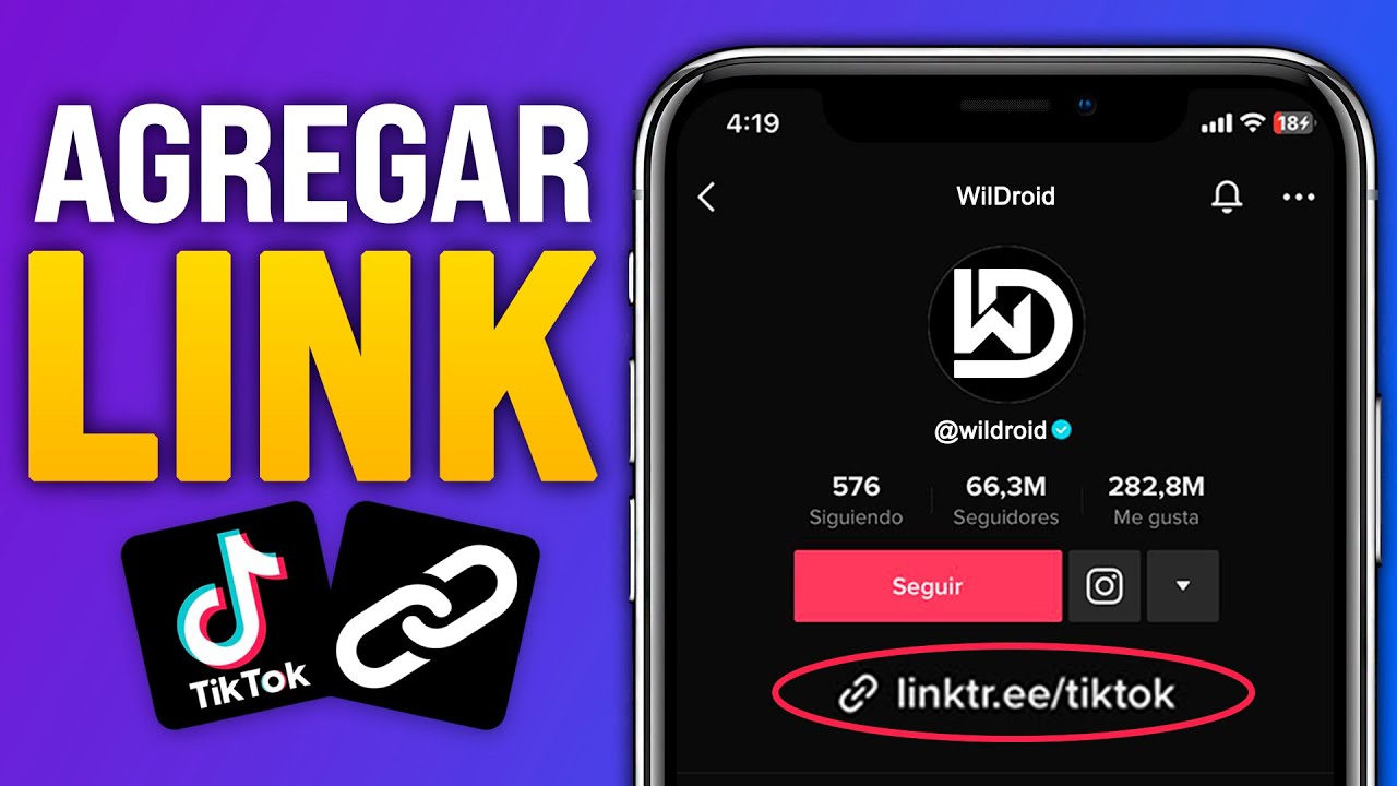 Cómo AGREGAR un ENLACE en TikTok (2025) Poner LINK En Tu Perfil De ...